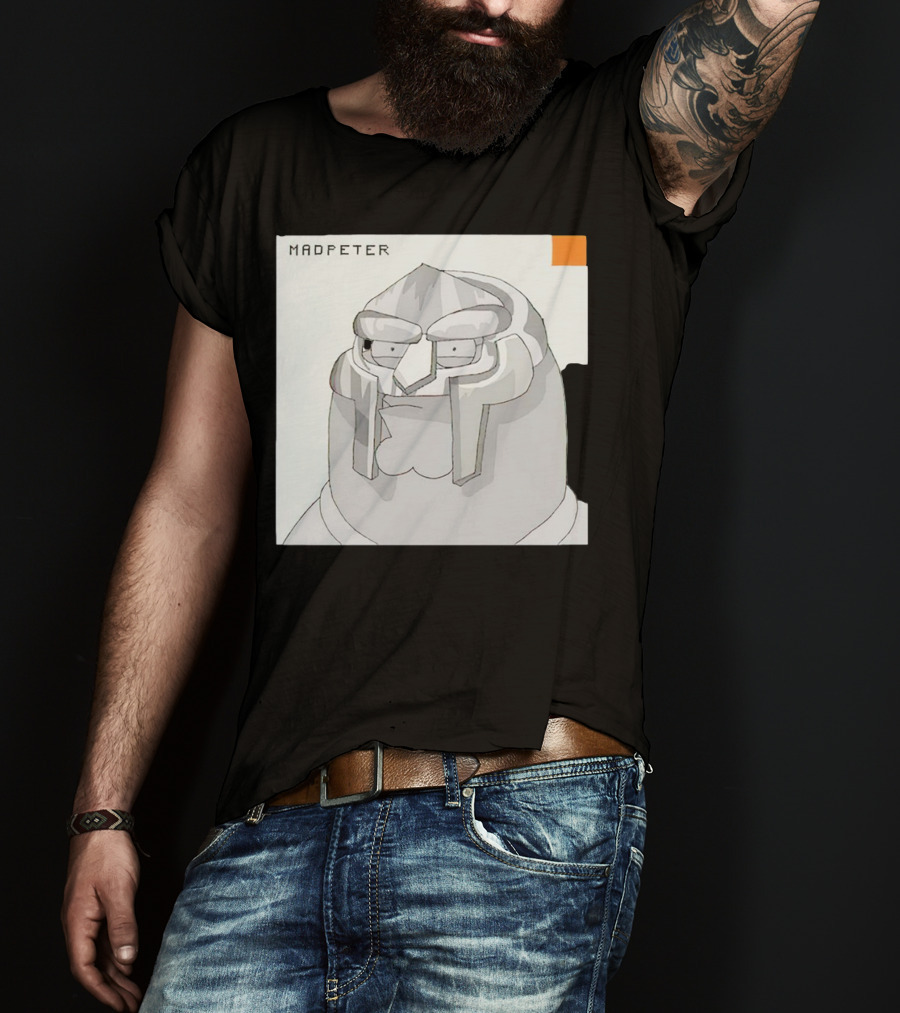 Mad Peter MF Doom Mask Cartoon T-Shirt
