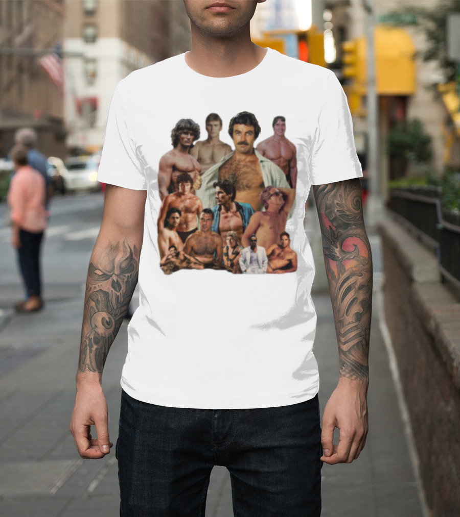Hunks of the 80s TV and Film Icons Collection T-Shirt
