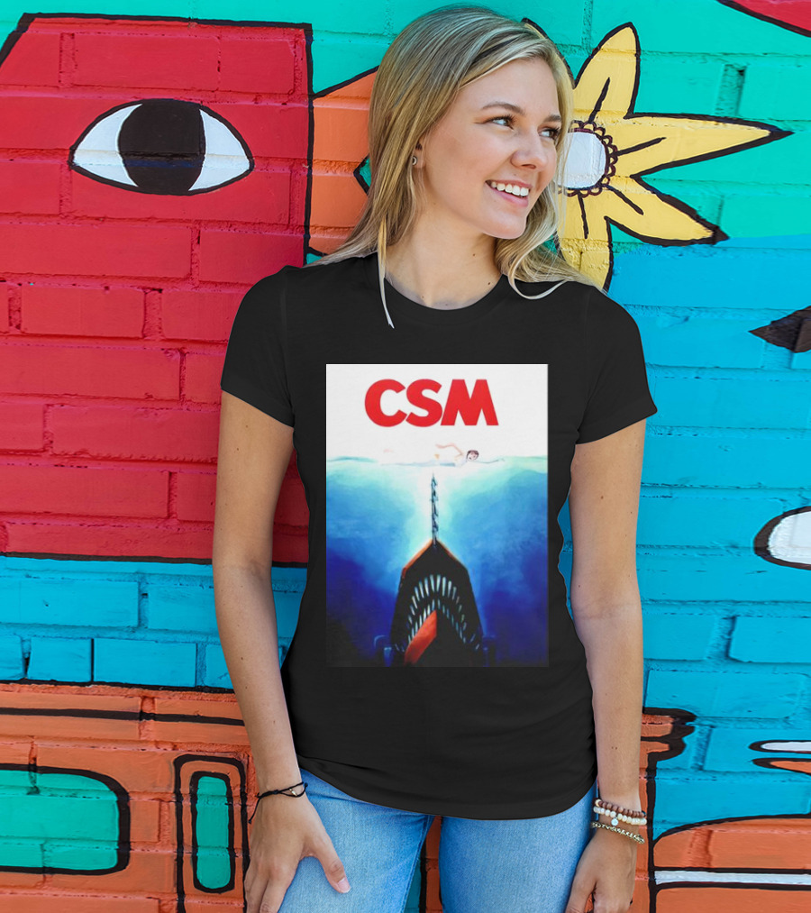 CSM Jaws Blu-Ray Parody Swim Danger T-Shirt