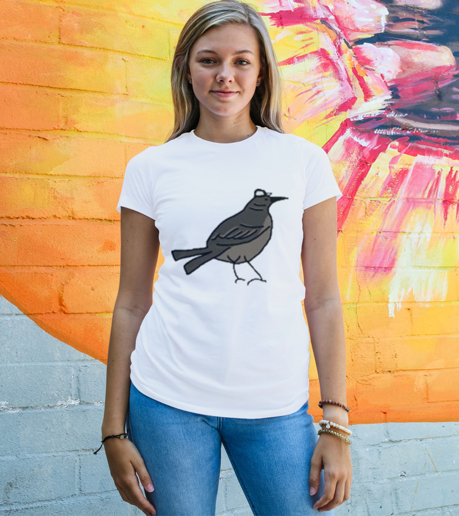 Dallas Stars Mr. Mockingbird Victory Green Bird T-Shirt