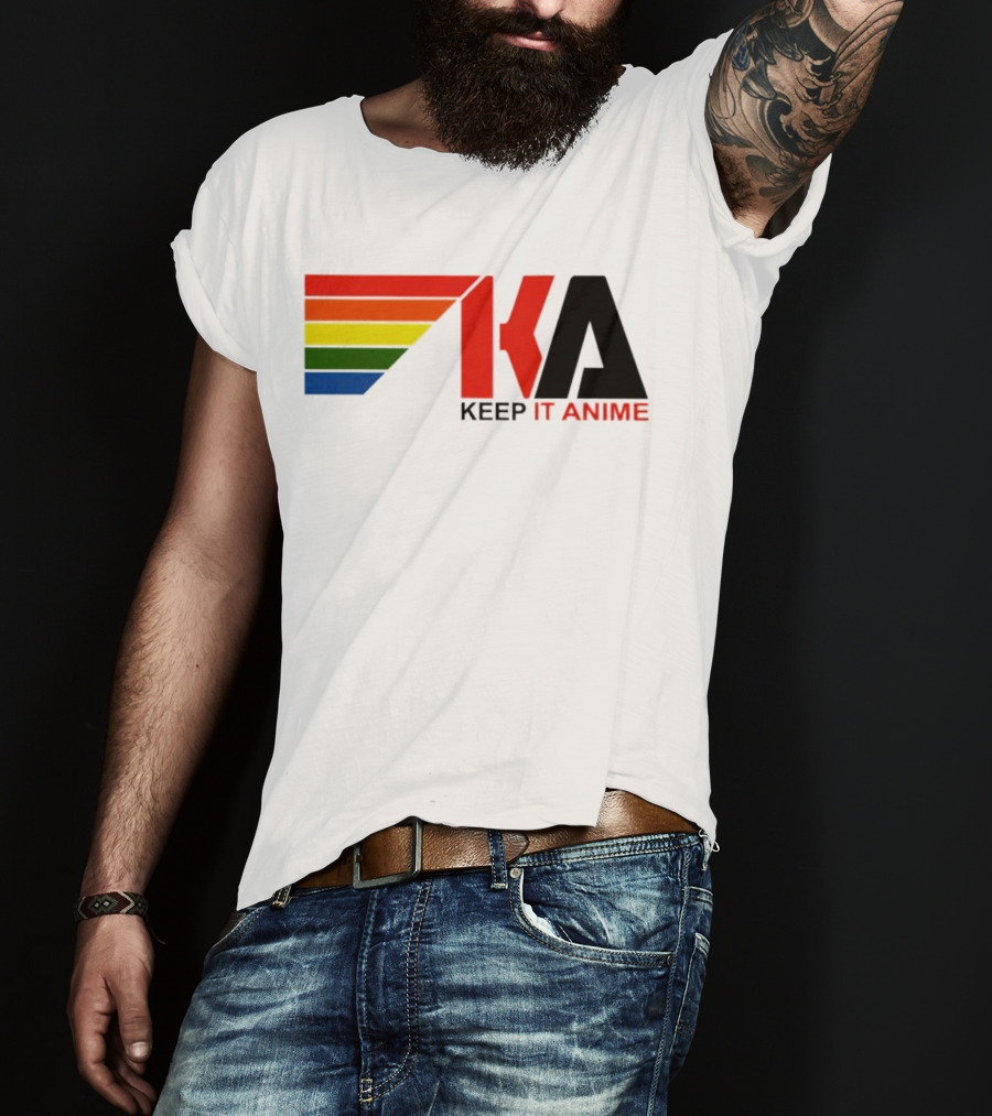 KEEP IT ANIME KA Rainbow Stripes T-Shirt