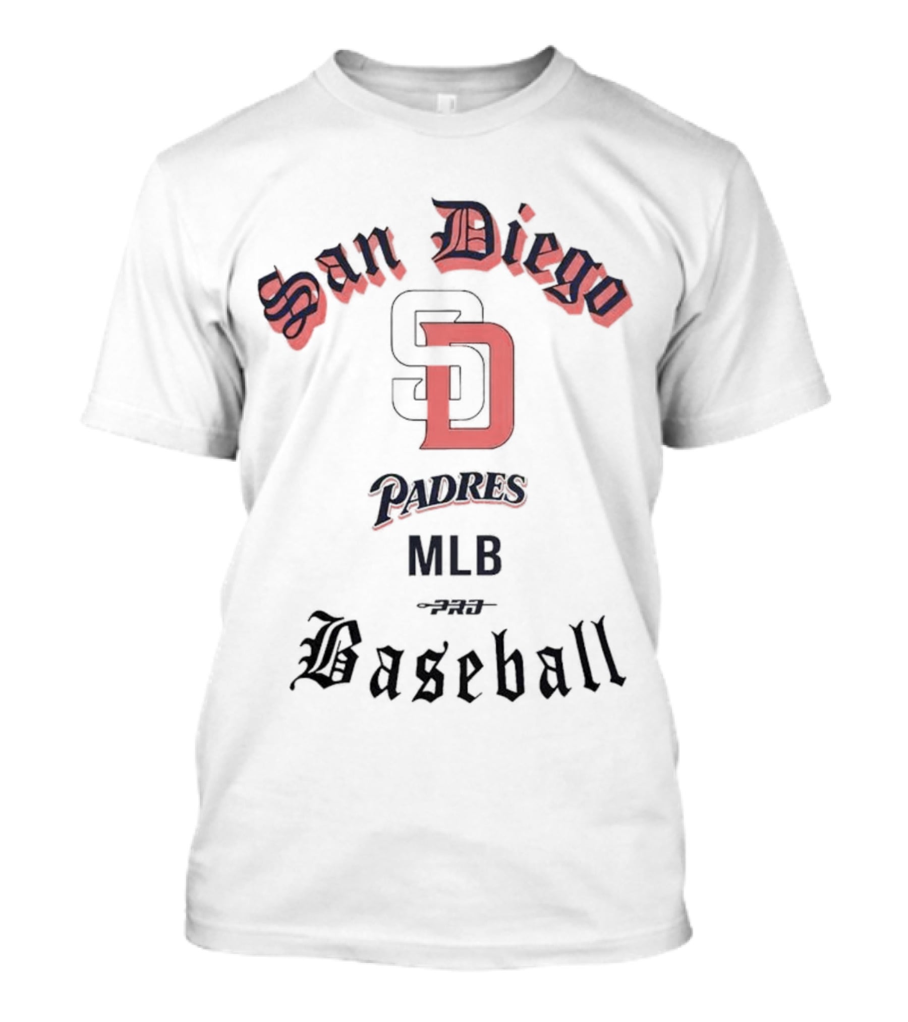 San Diego Padres Cooperstown Collection Old English MLB Baseball T-Shirt