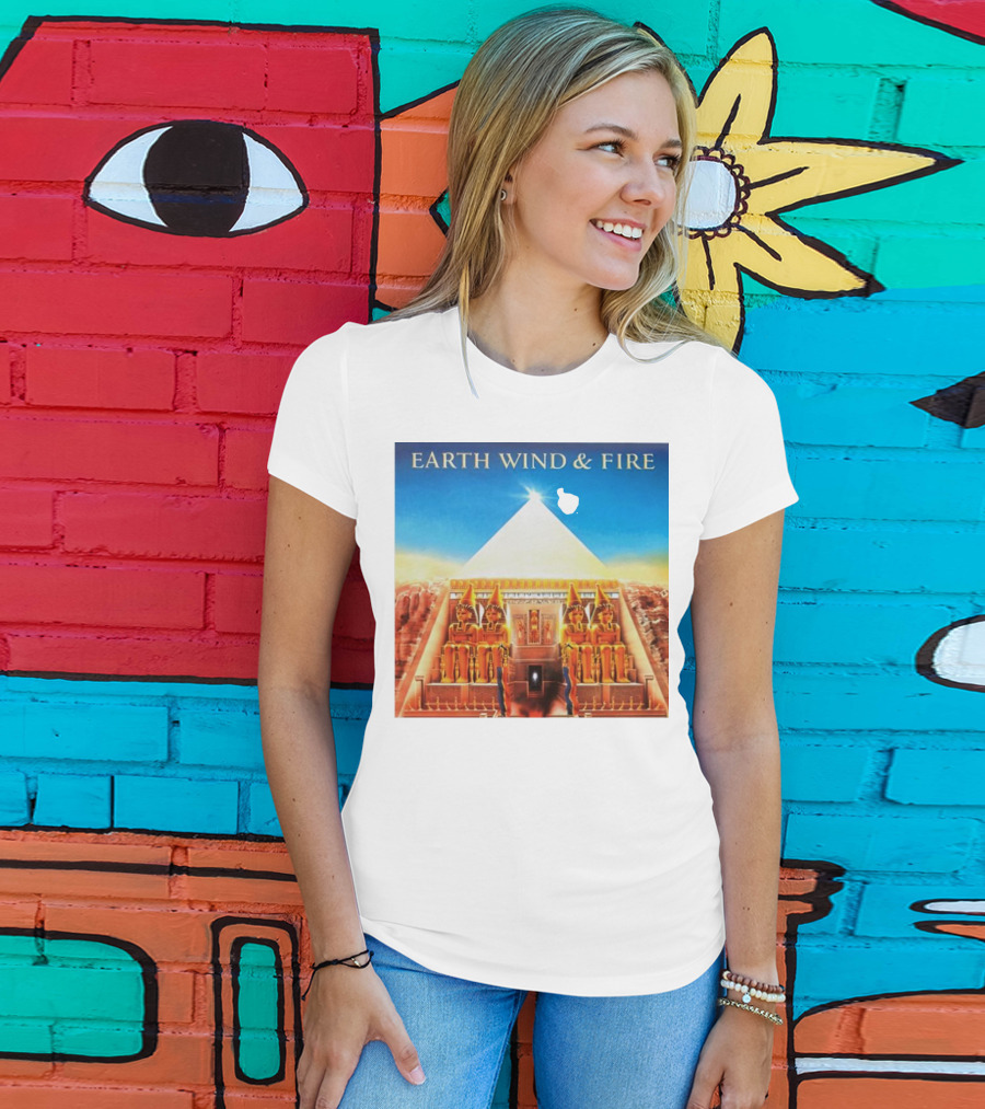Earth Wind And Fire Pyramid And Sphinx T-Shirt