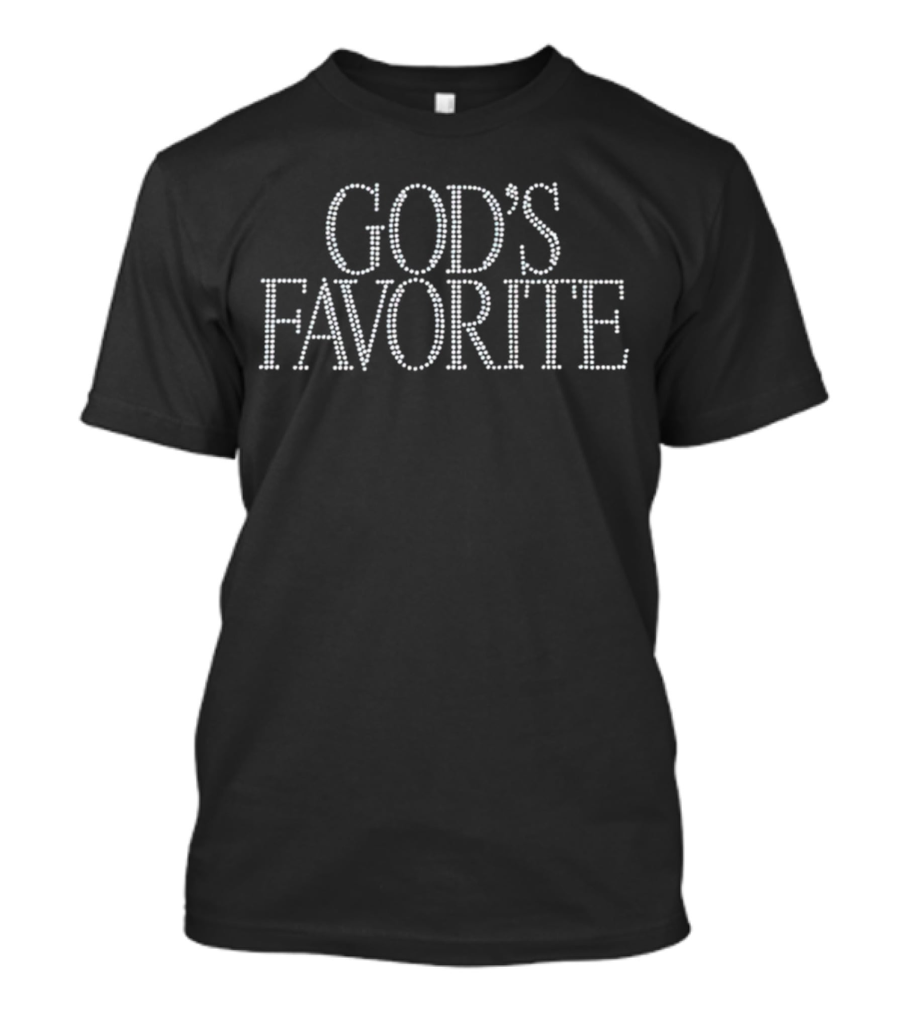 GOD'S FAVORITE Diamond Lettering T-Shirt