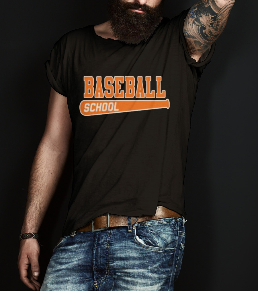 Baseball School Bat O's T-Shirt