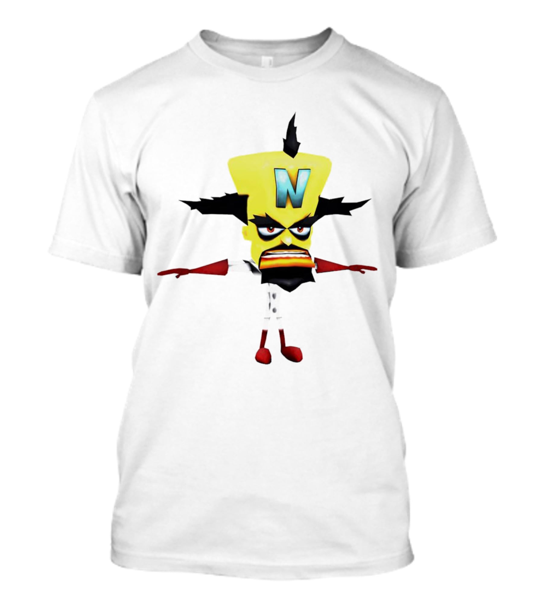 Doctor Neo Cortex Crash Bandicoot Character Villain Gaming T-Shirt