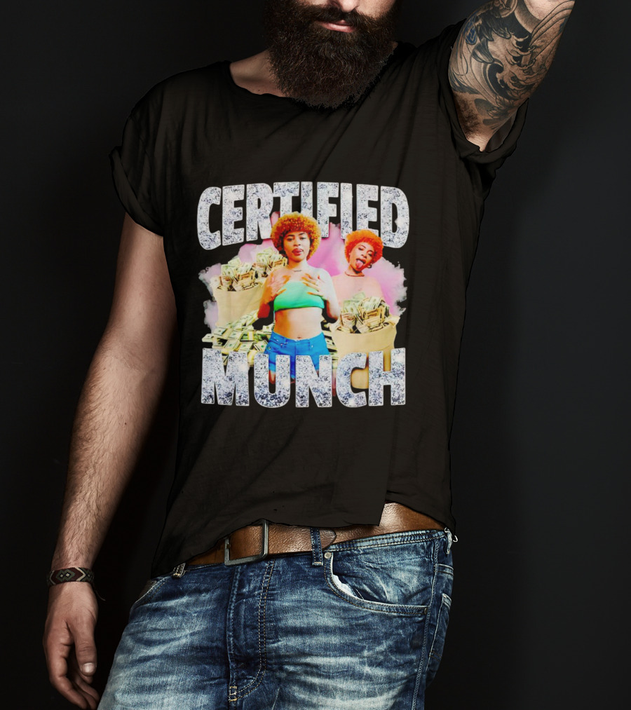 Certified Munch Ice Spice Colorful Money Stacks T-Shirt