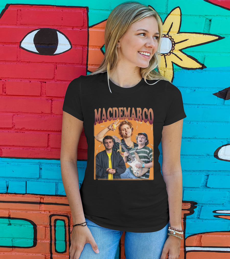 Mac Demarco Cigarette Portrait Trio T-Shirt