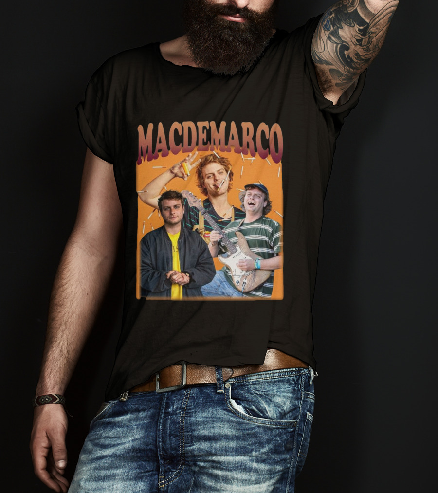 Mac Demarco Cigarette Portrait Trio T-Shirt