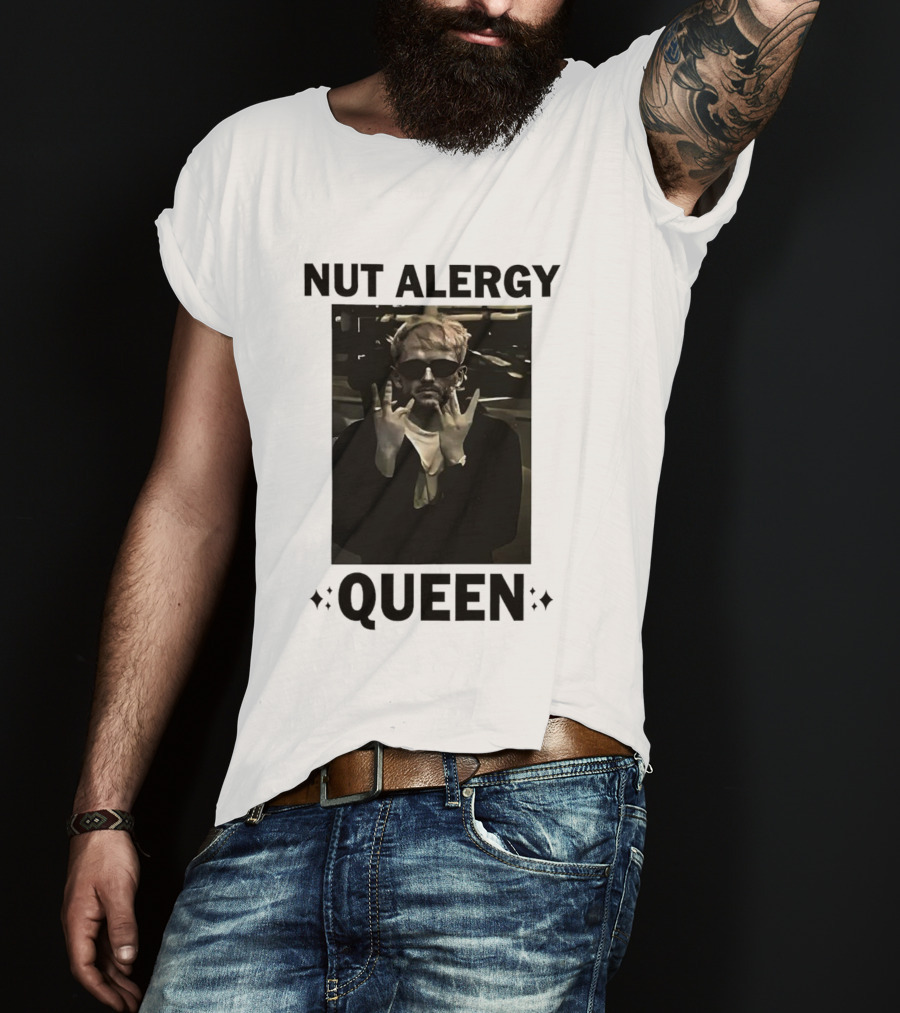Nut Alergy Rock Sign Queen T-Shirt