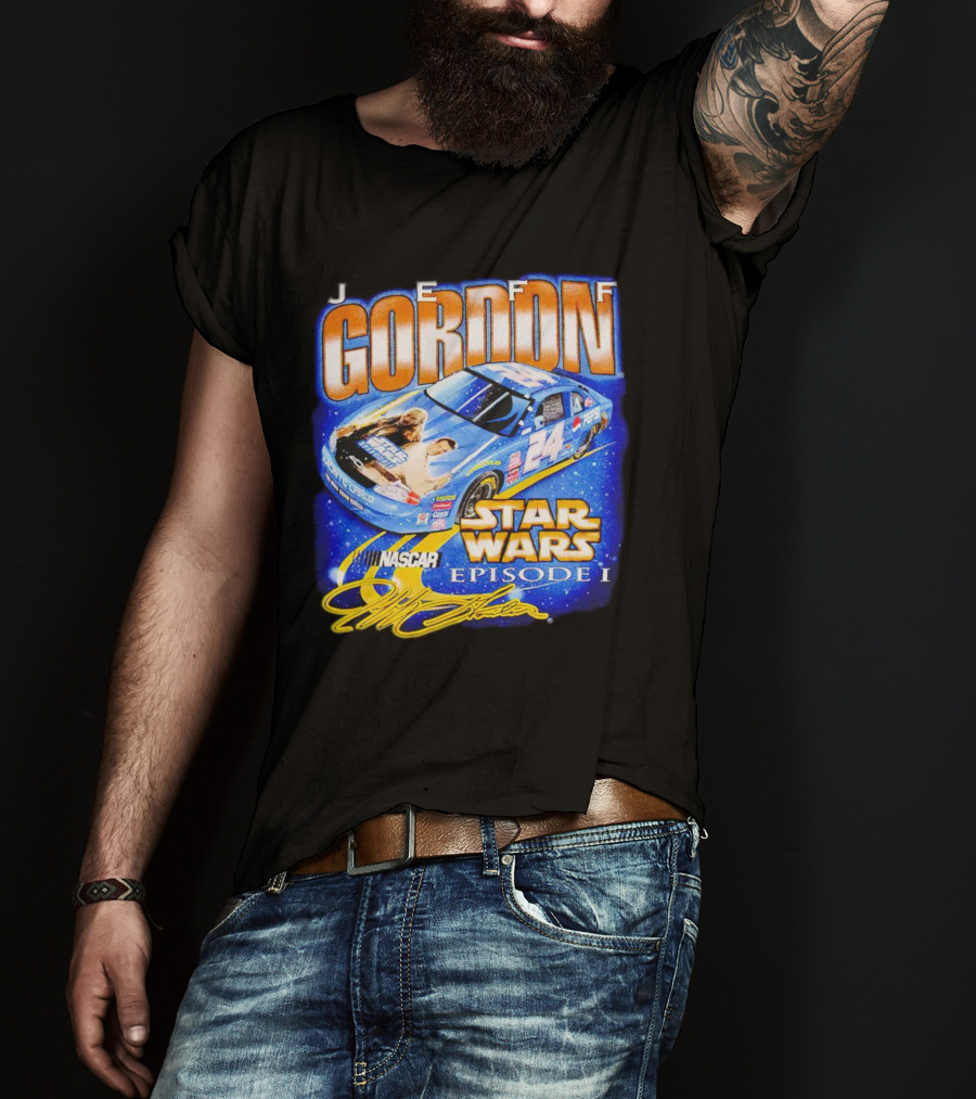 Jeff Gordon NASCAR Star Wars Episode I Racing Car 24 T-Shirt