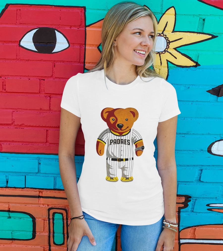 Oris Bear Padres San Diego Baseball Team T-Shirt