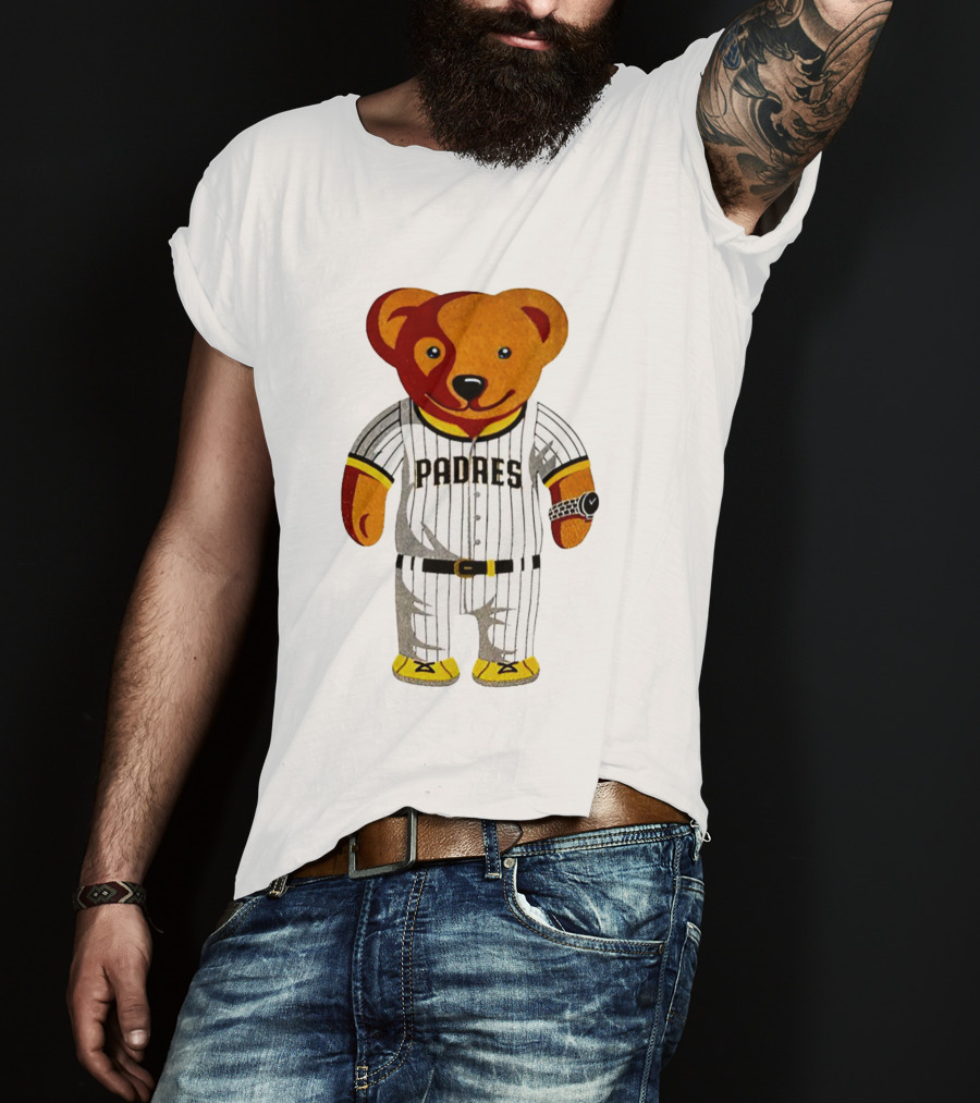 Oris Bear Padres San Diego Baseball Team T-Shirt