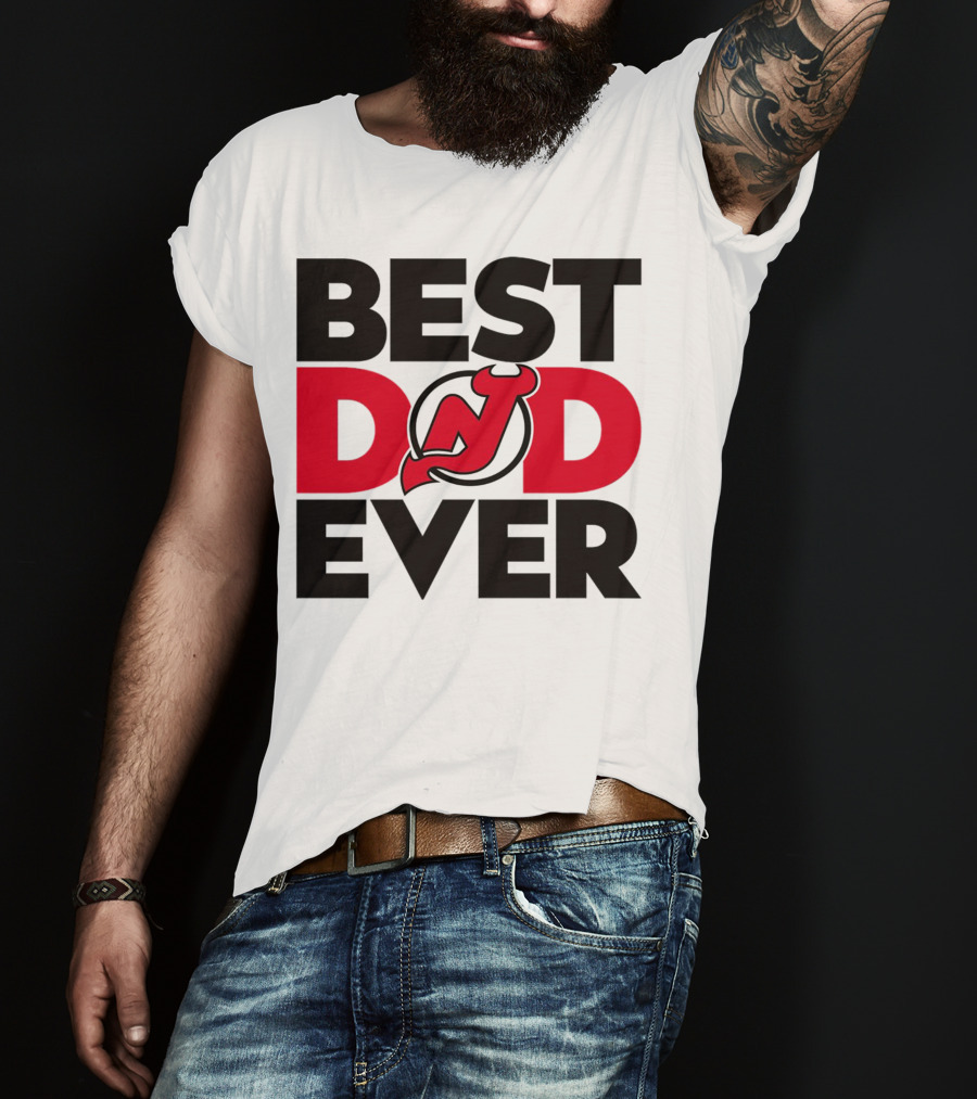 Best Dad Ever New Jersey Devils NHL T-Shirt