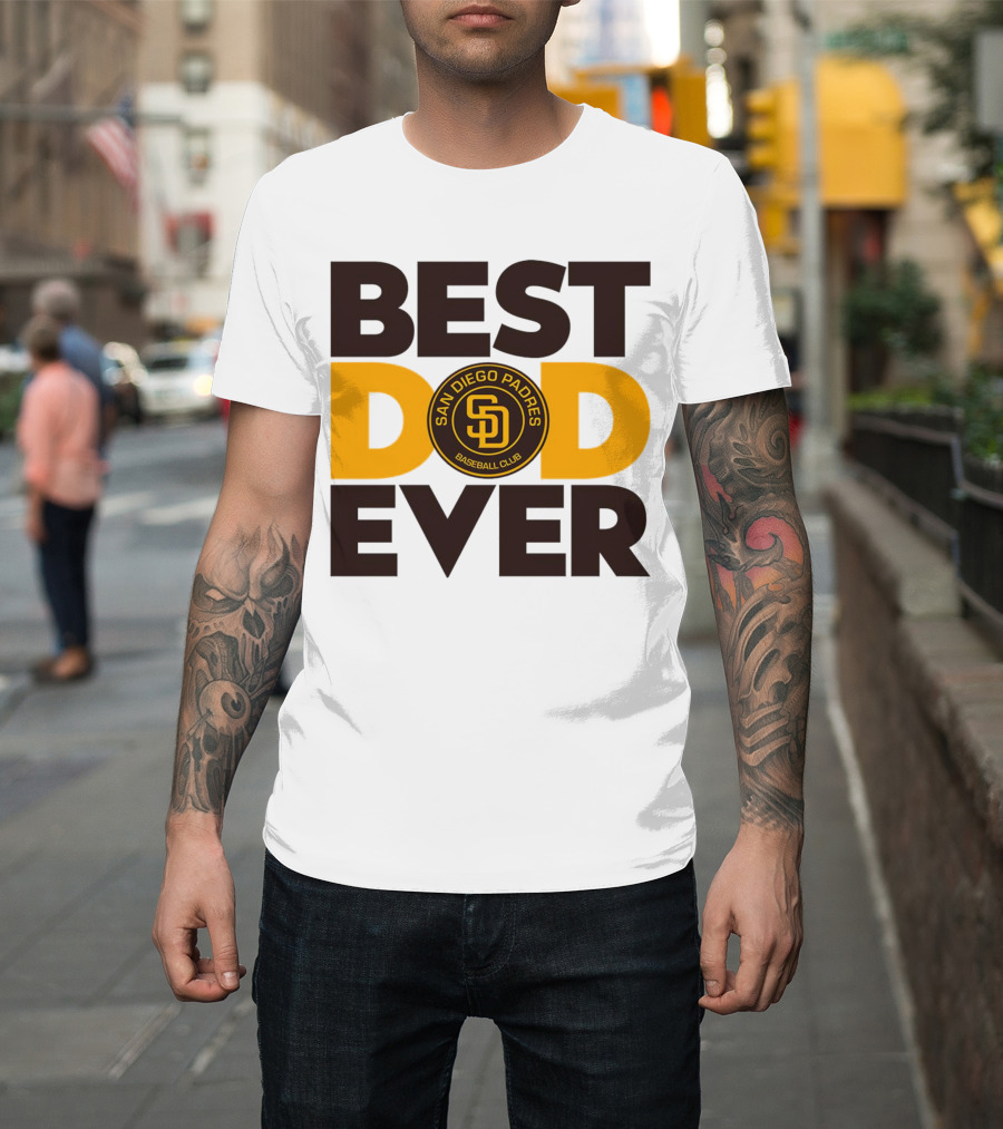 Best Dad Ever San Diego Padres Baseball Club T-Shirt