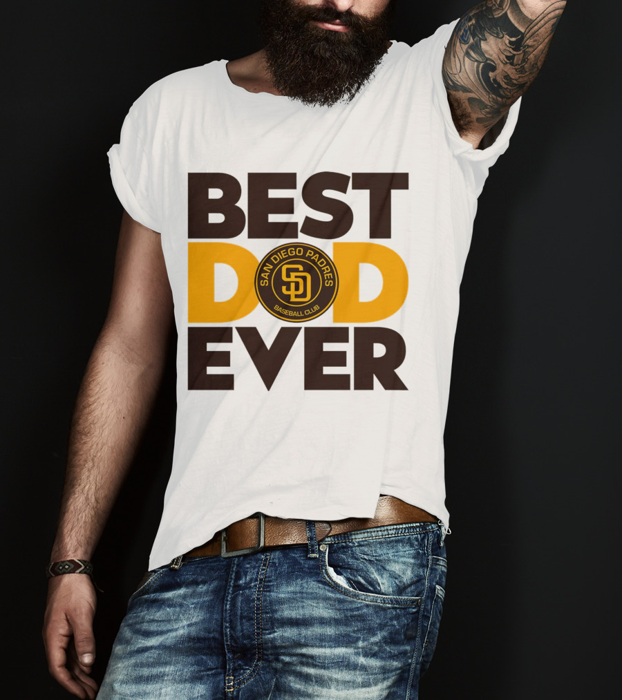 Best Dad Ever San Diego Padres Baseball Club T-Shirt