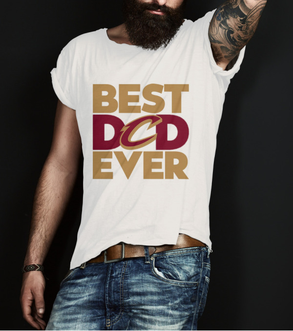 Best Dad Ever Cleveland Cavaliers NBA T-Shirt