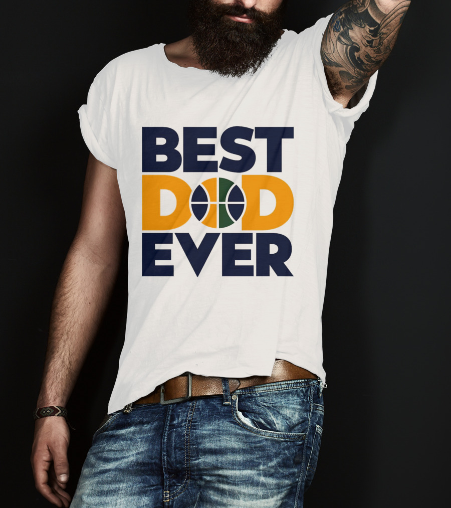 Best Dad Ever Utah Jazz Basketball T-Shirt
