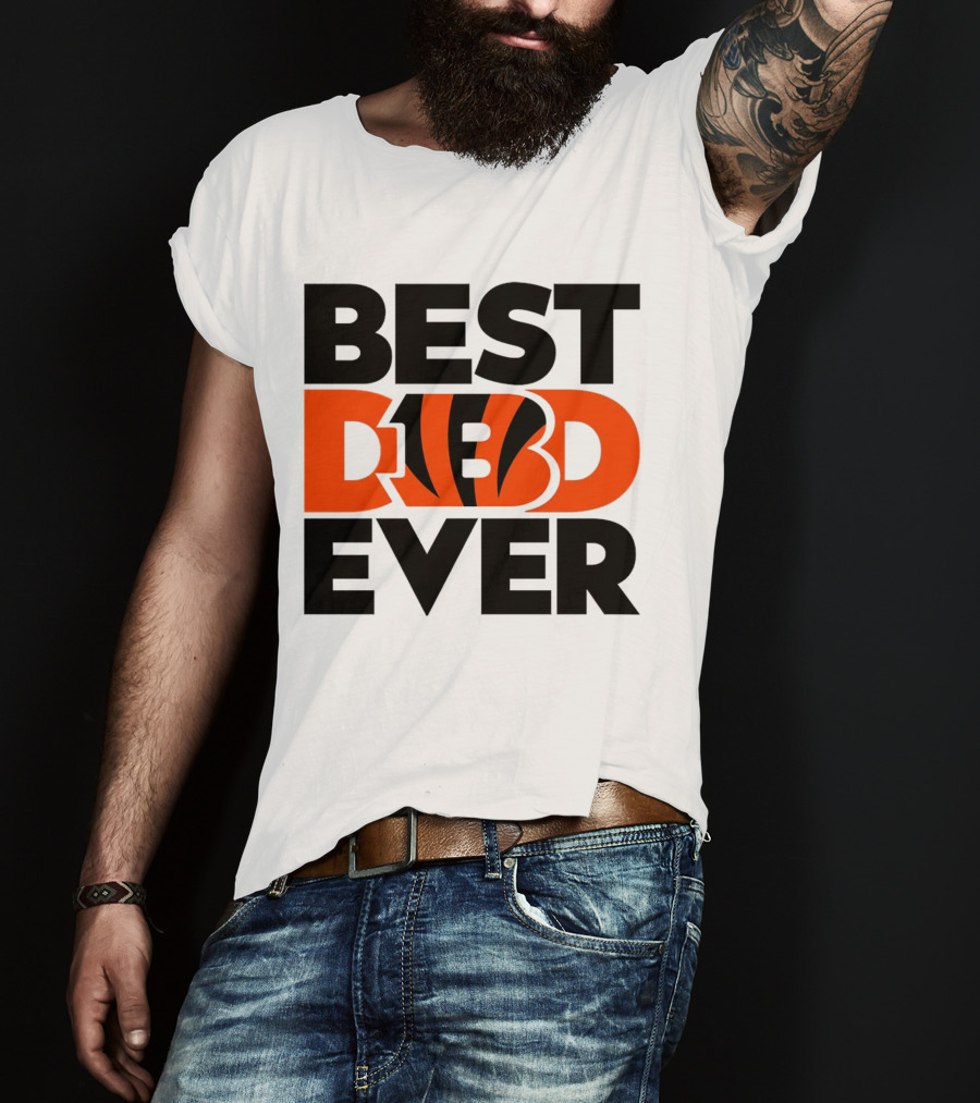 Best Dad Ever NFL Cincinnati Bengals T-Shirt
