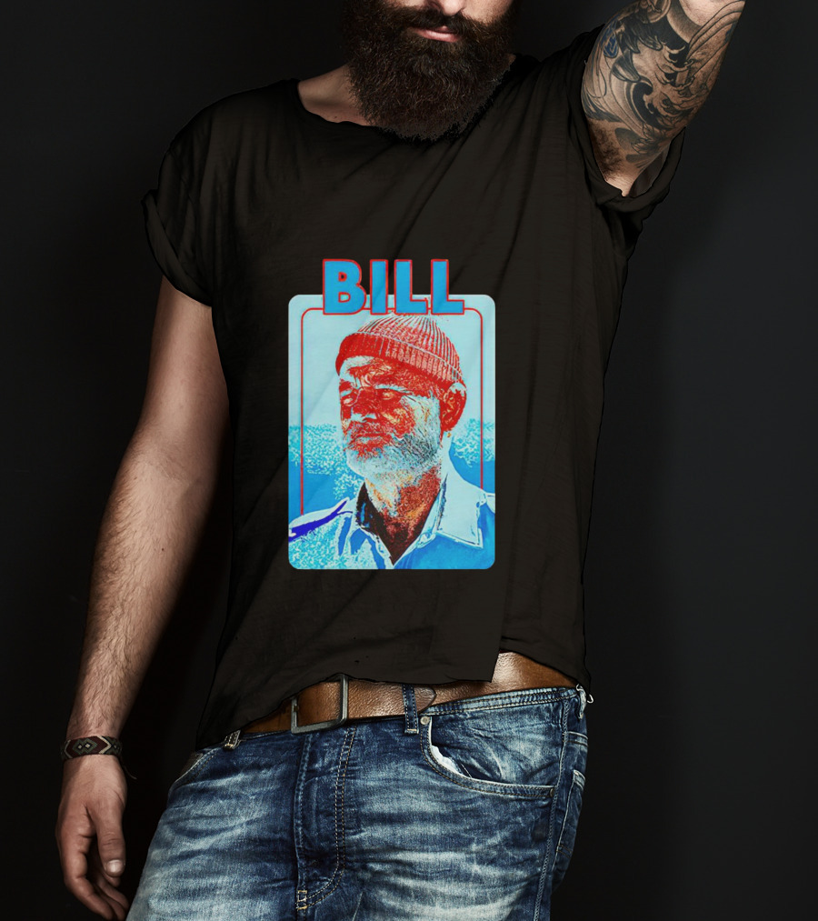 Bill Murray Steve Zissou Blue Red T-Shirt