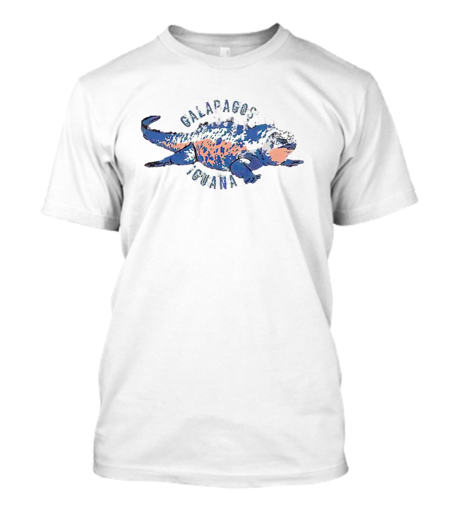 Galapagos Iguana Vintage Style Wildlife T-Shirt
