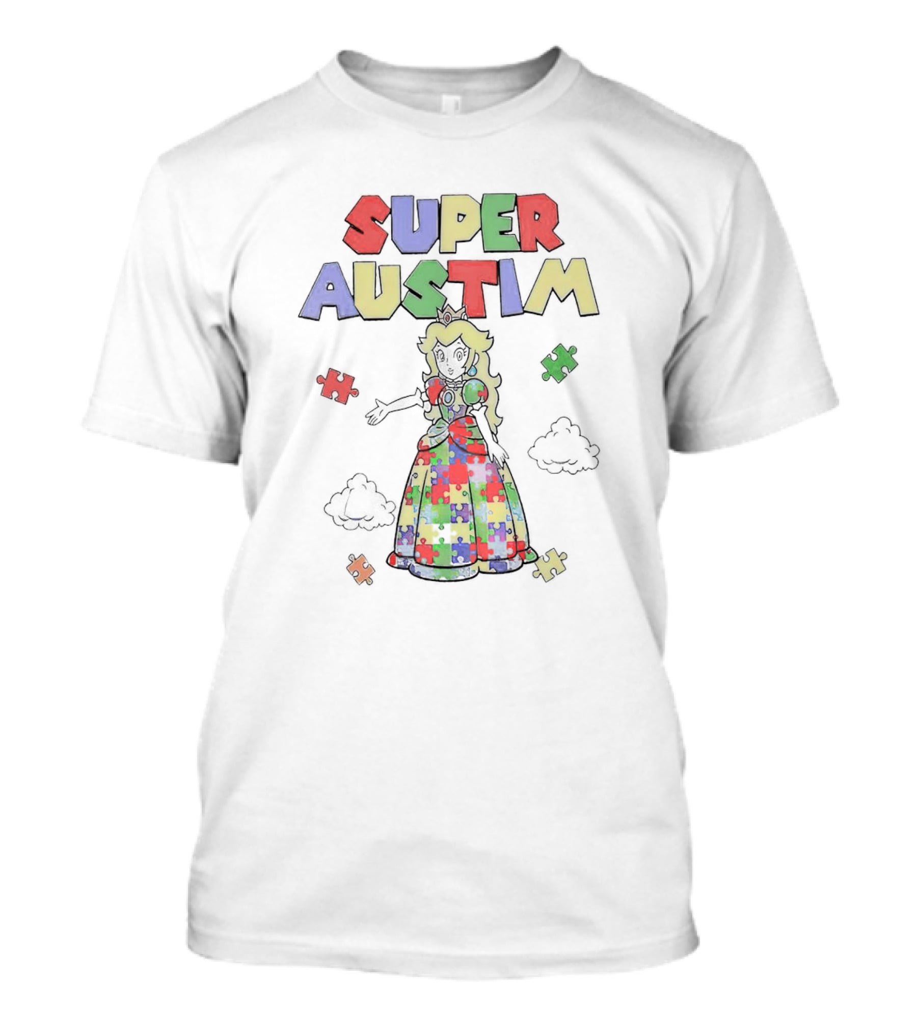 Super Autism Princess Puzzle Pieces T-Shirt