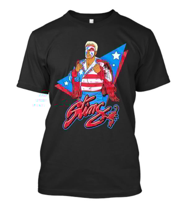 Sting USA Flag Wrestling Icon Scorpion Stars Stripes Retro Vibe T-Shirt