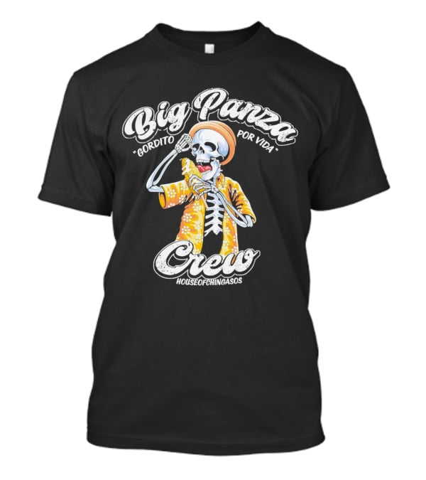 Big Panza Crew Gordito Por Vida House Of Chingasos Skeleton In Hawaiian T-Shirt