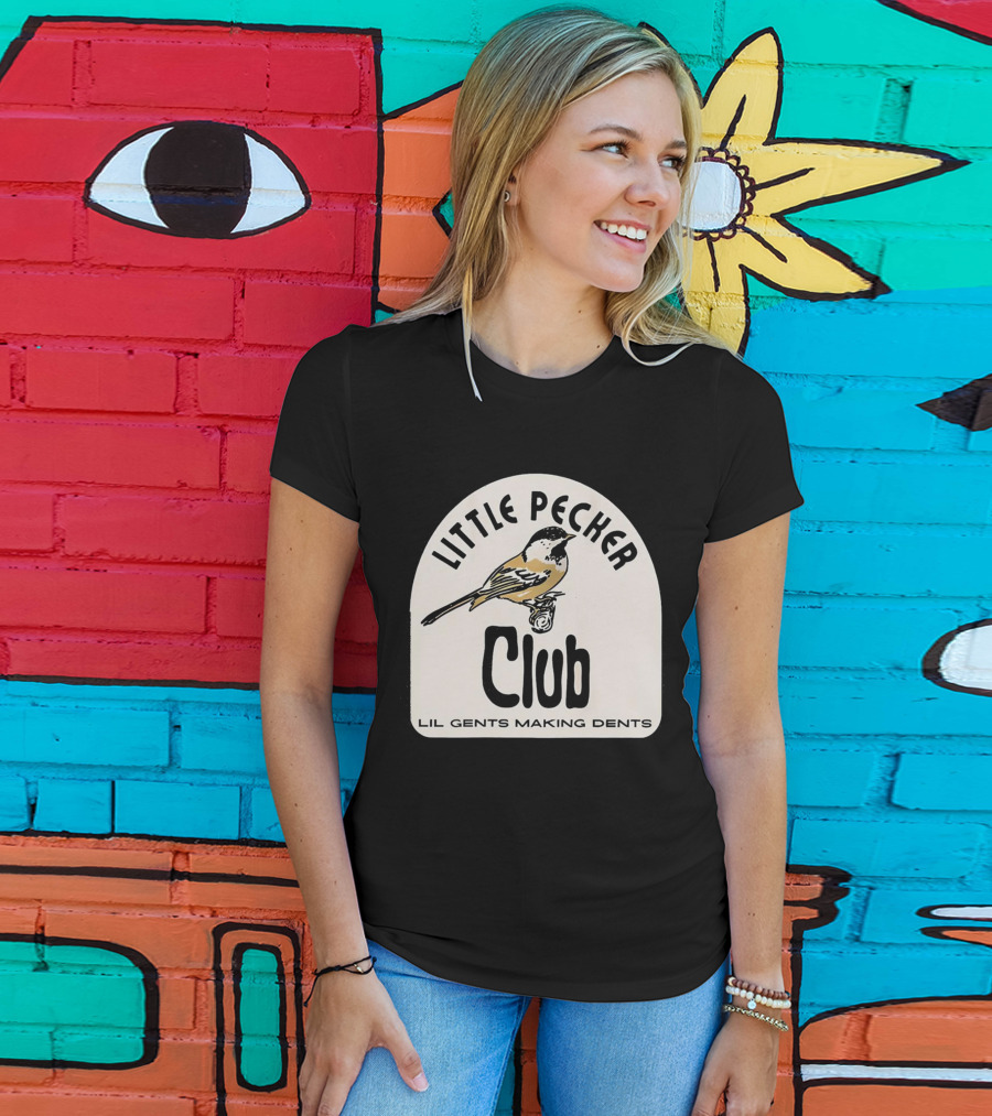Little Pecker Club Bird Lil Gents Making Dents T-Shirt
