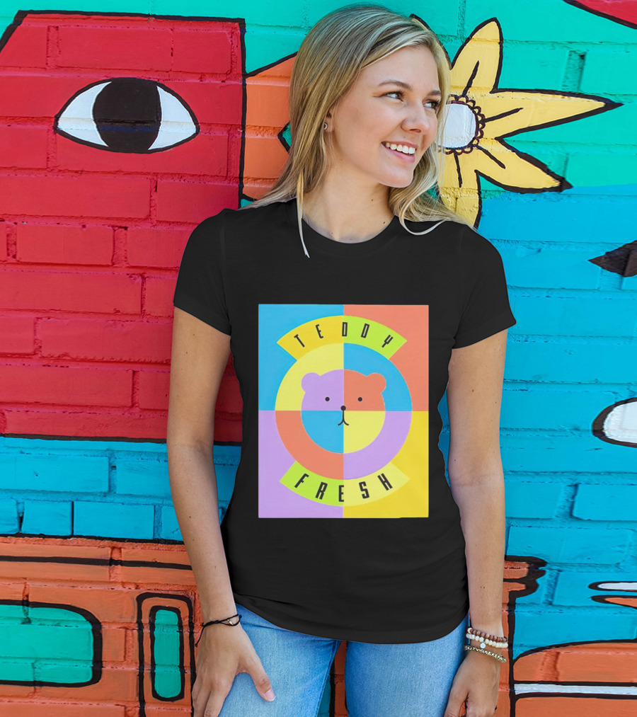 Teddy Fresh Colorful Circle Bear T-Shirt