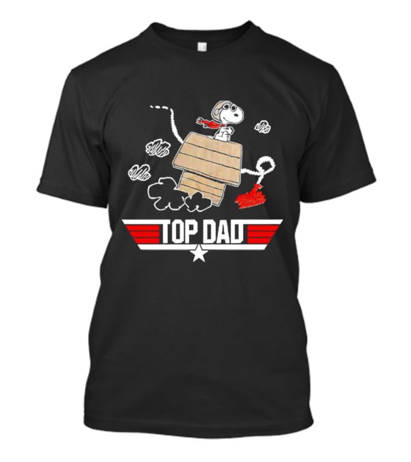 Top Dad Snoopy Flying Ace Pilot T-Shirt