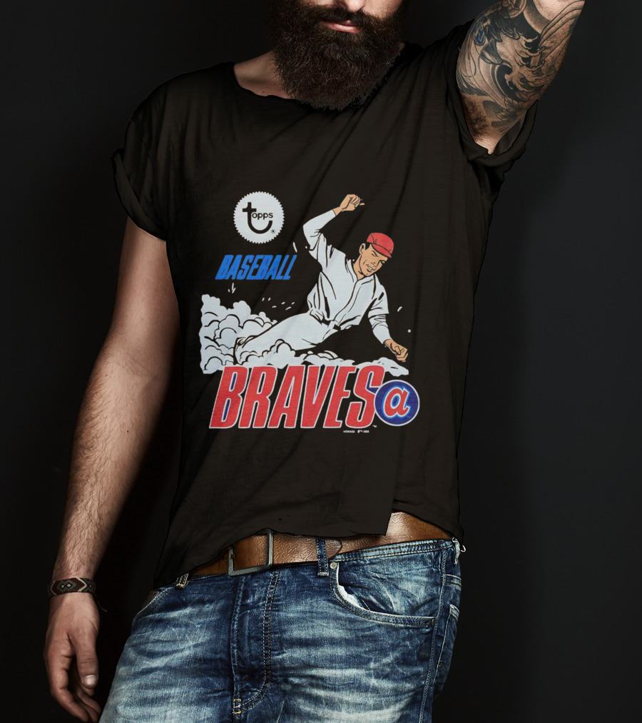 Topps Baseball Braves MLB Atlanta Braves T-Shirt