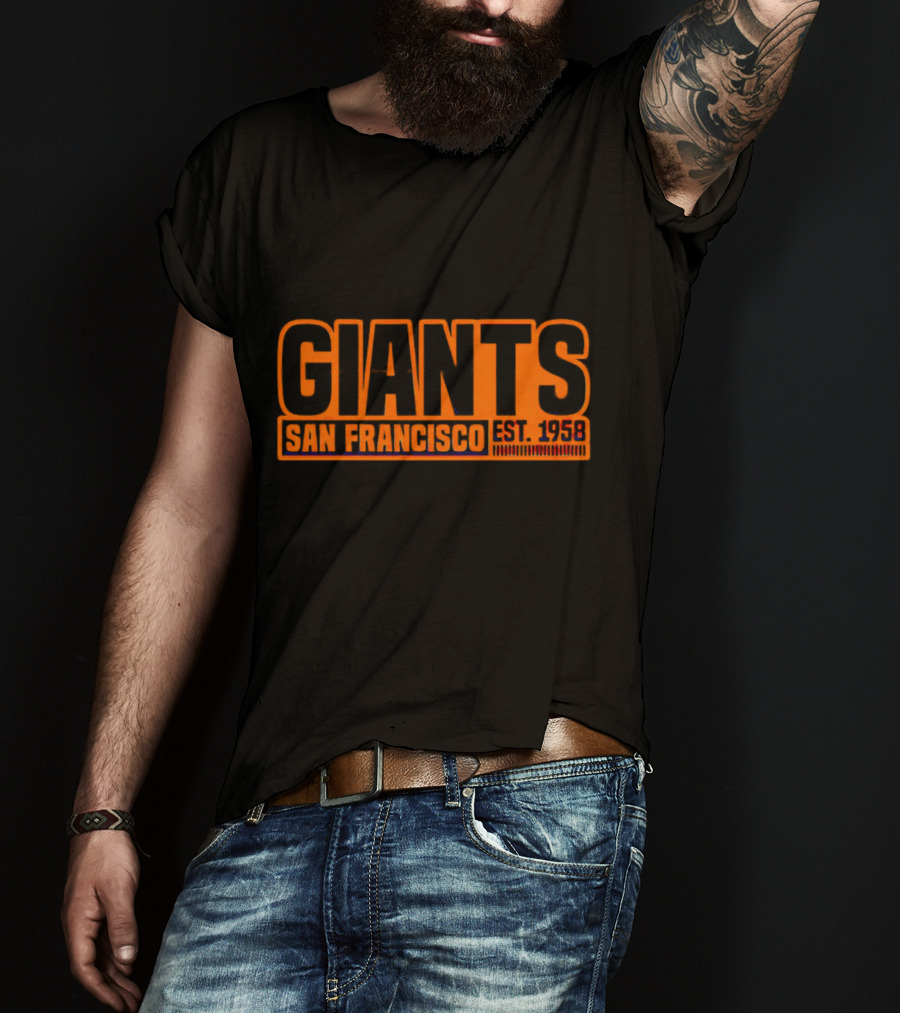 San Francisco Giants Est 1958 Orange T-Shirt