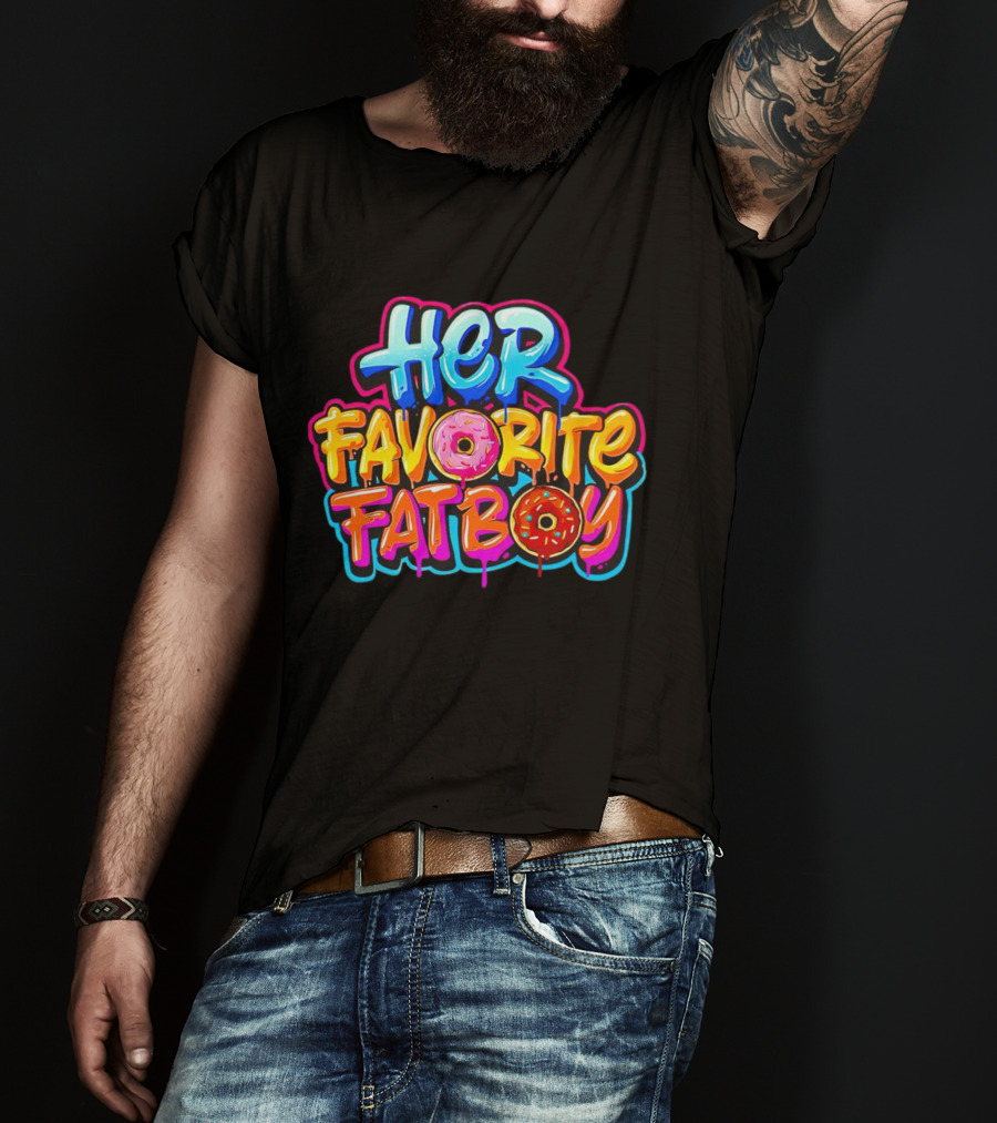 Her Favorite Fat Boy Donut Graffiti T-Shirt