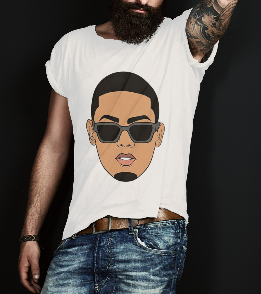 Myke Towers Sunglasses Facial T-Shirt