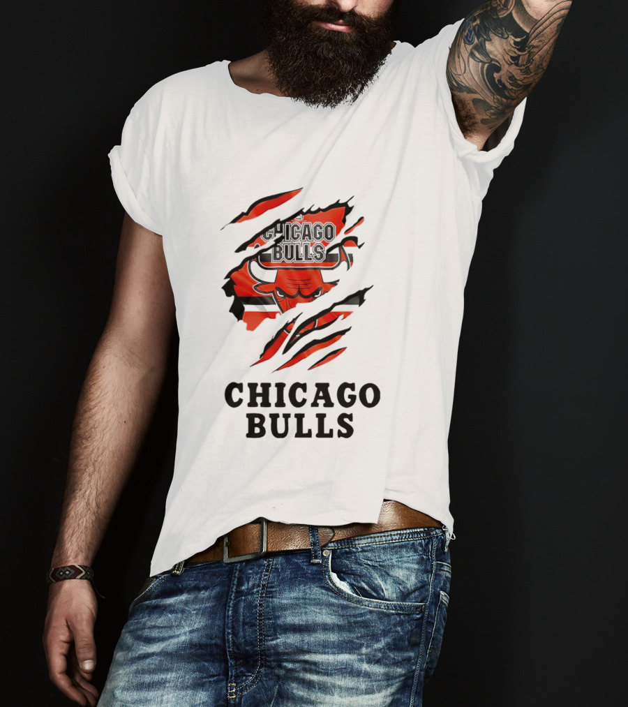Chicago Bulls Torn Reveal Inside Me T-Shirt