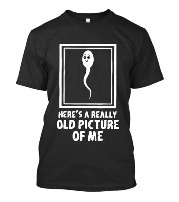 Here’s A Really Old Picture Of Me Retro Humor Sperm Cartoon T-Shirt
