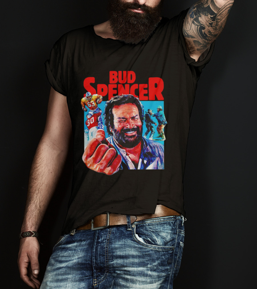Bud Spencer Football And Laughing Scene In Action T-Shirt