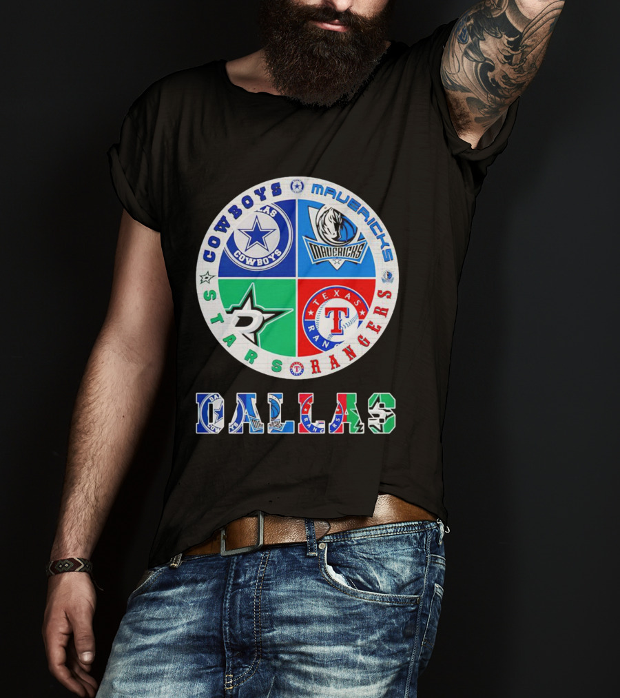 Dallas Cowboys Mavericks Stars Rangers Texas Sports T-Shirt