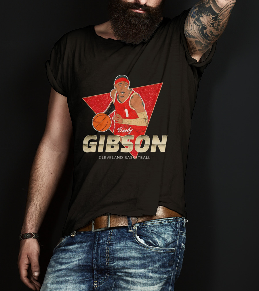 Booby Gibson Cleveland Basketball Player Number 1 T-Shirt