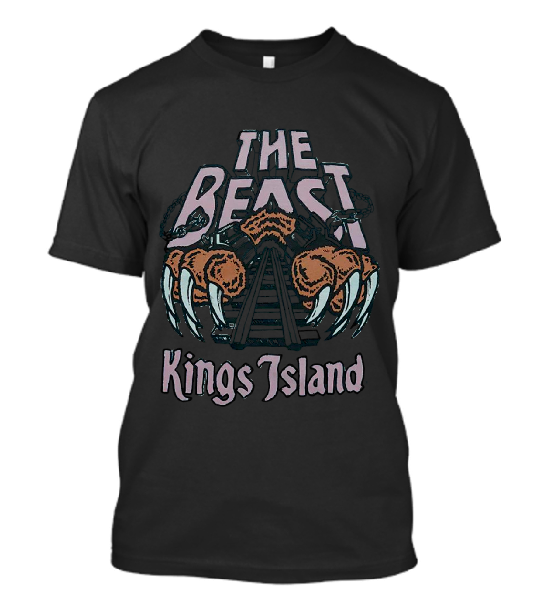 Kings Island The Beast Claws And Roller Coaster T-Shirt