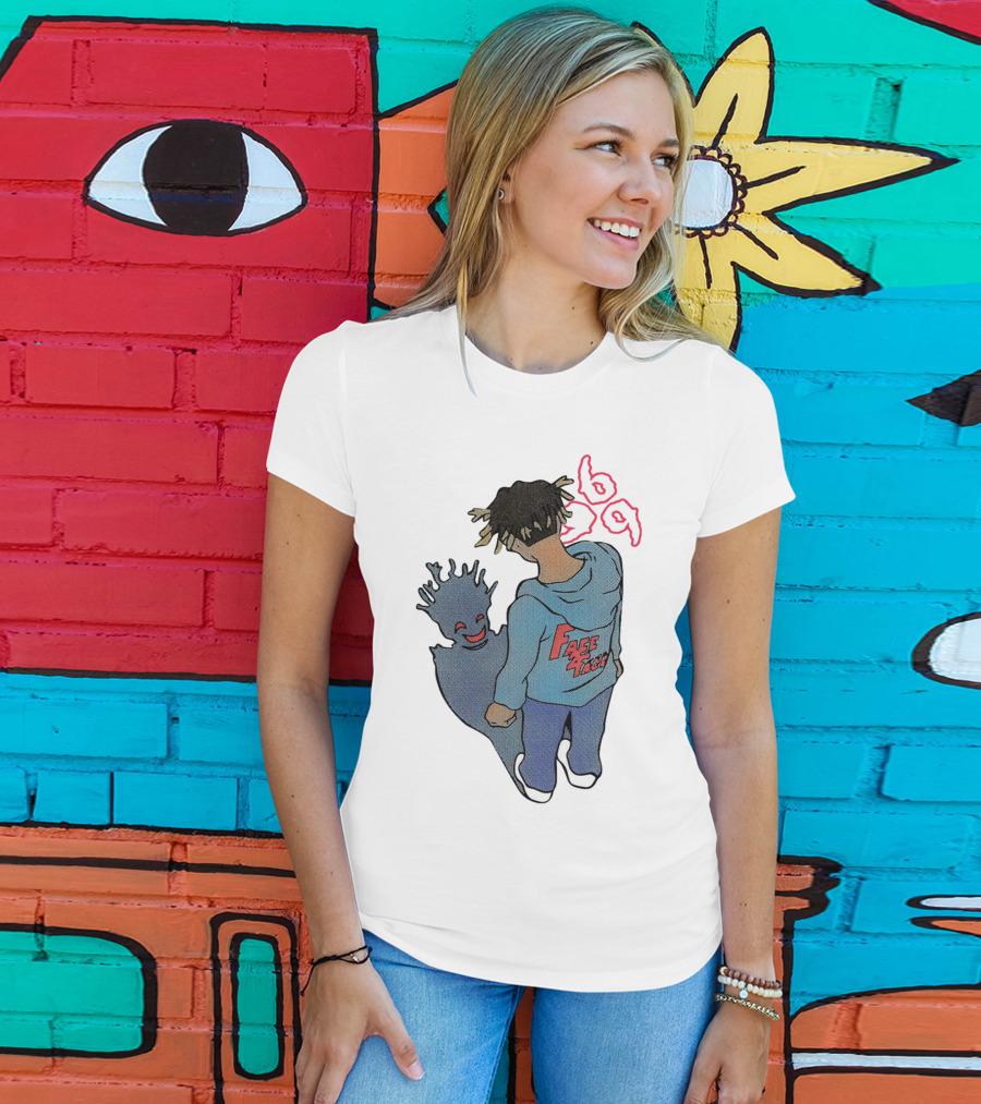 Juice WRLD Reflection Face 999 Hoodie And Shadow T-Shirt