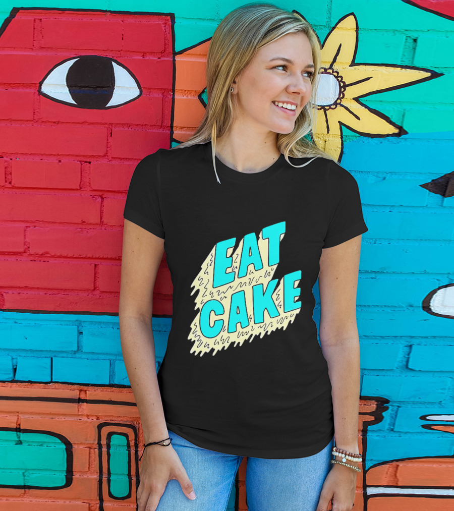 Eat Cake Retro T-Shirt