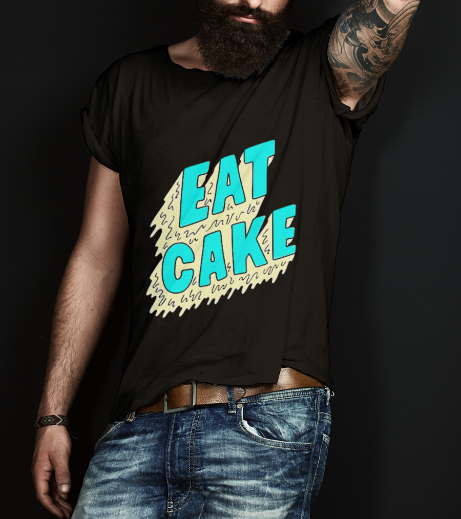 Eat Cake Retro T-Shirt