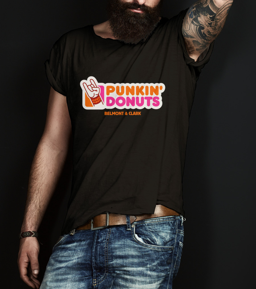 Punkin Donuts Belmont And Clark Rock Hand T-Shirt