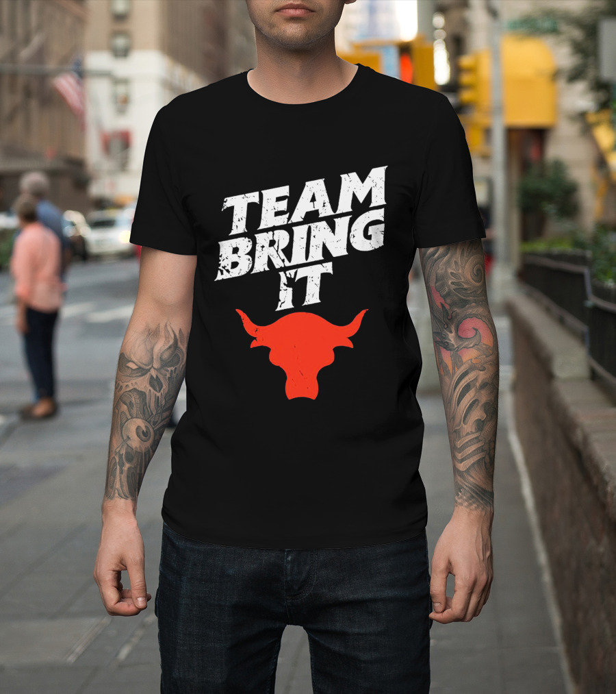 Team Bring It The Rock Bull T-Shirt