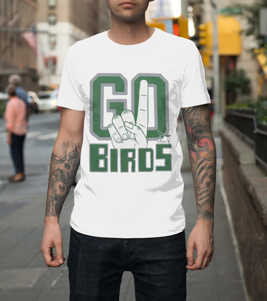 Philadelphia Eagles Go Birds Finger Gesture T-Shirt