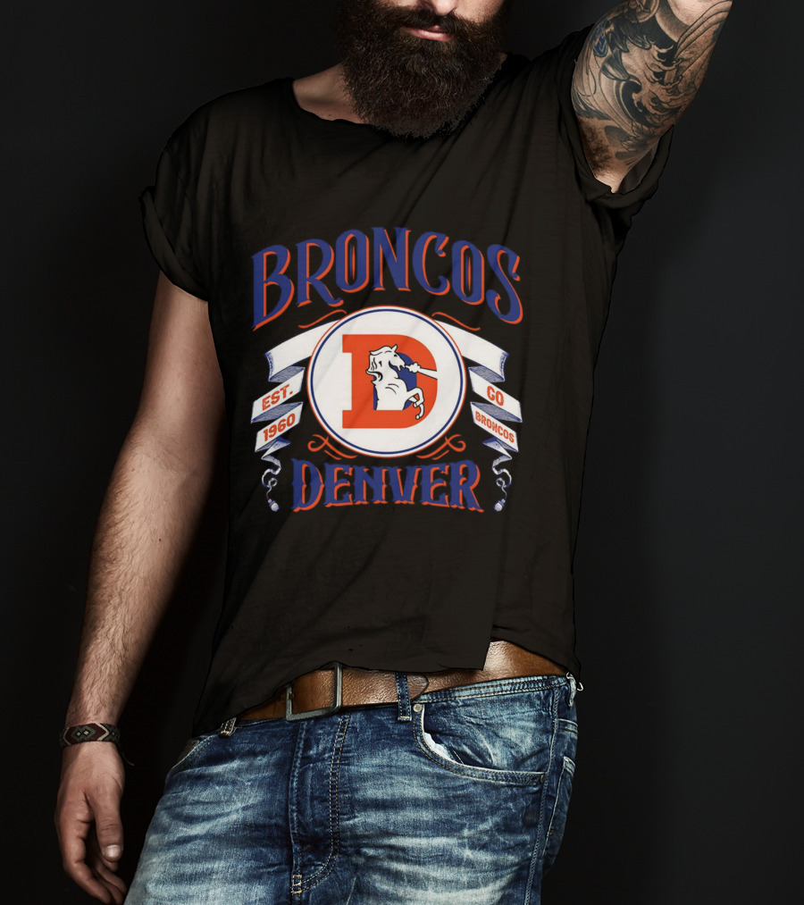 Broncos Denver Est 1960 Go Broncos T-Shirt