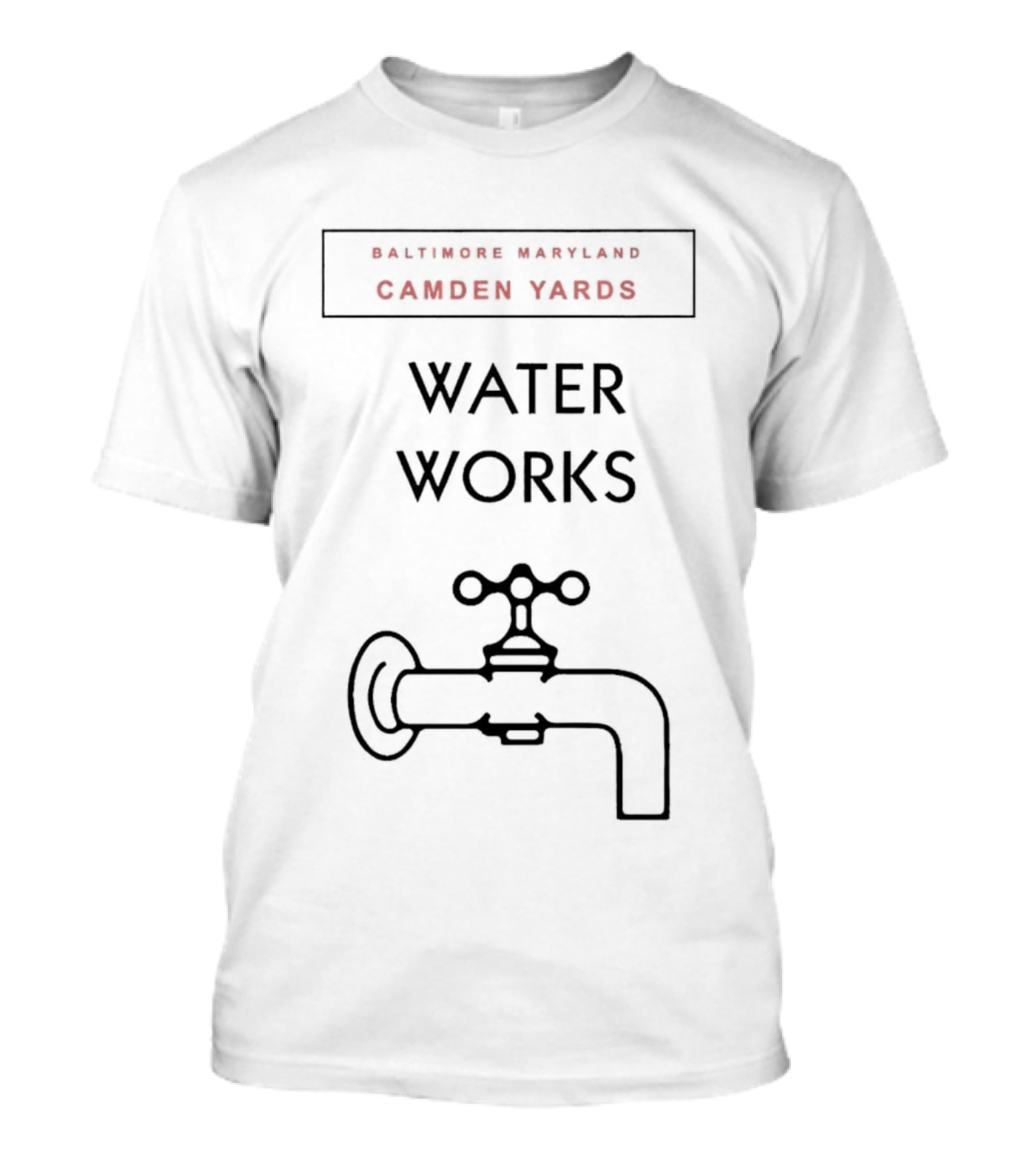 Baltimore Maryland Camden Yards Water Works T-Shirt