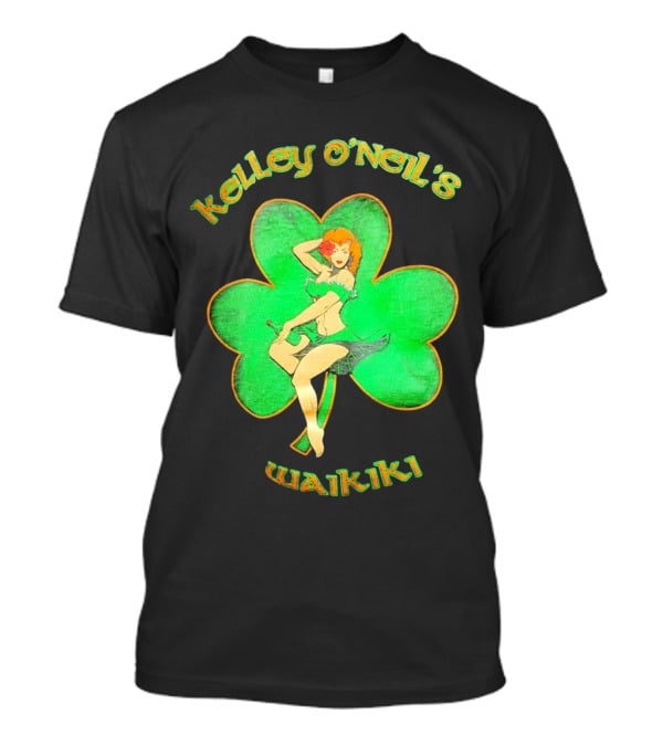 Kelley O'Neil's Waikiki Shamrock Pin-Up Girl T-Shirt